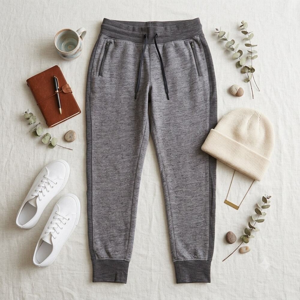 Lululemon Scuba Fleece Joggers Heathered Gray Size 8 (Estimated)‎ 28" Inseam